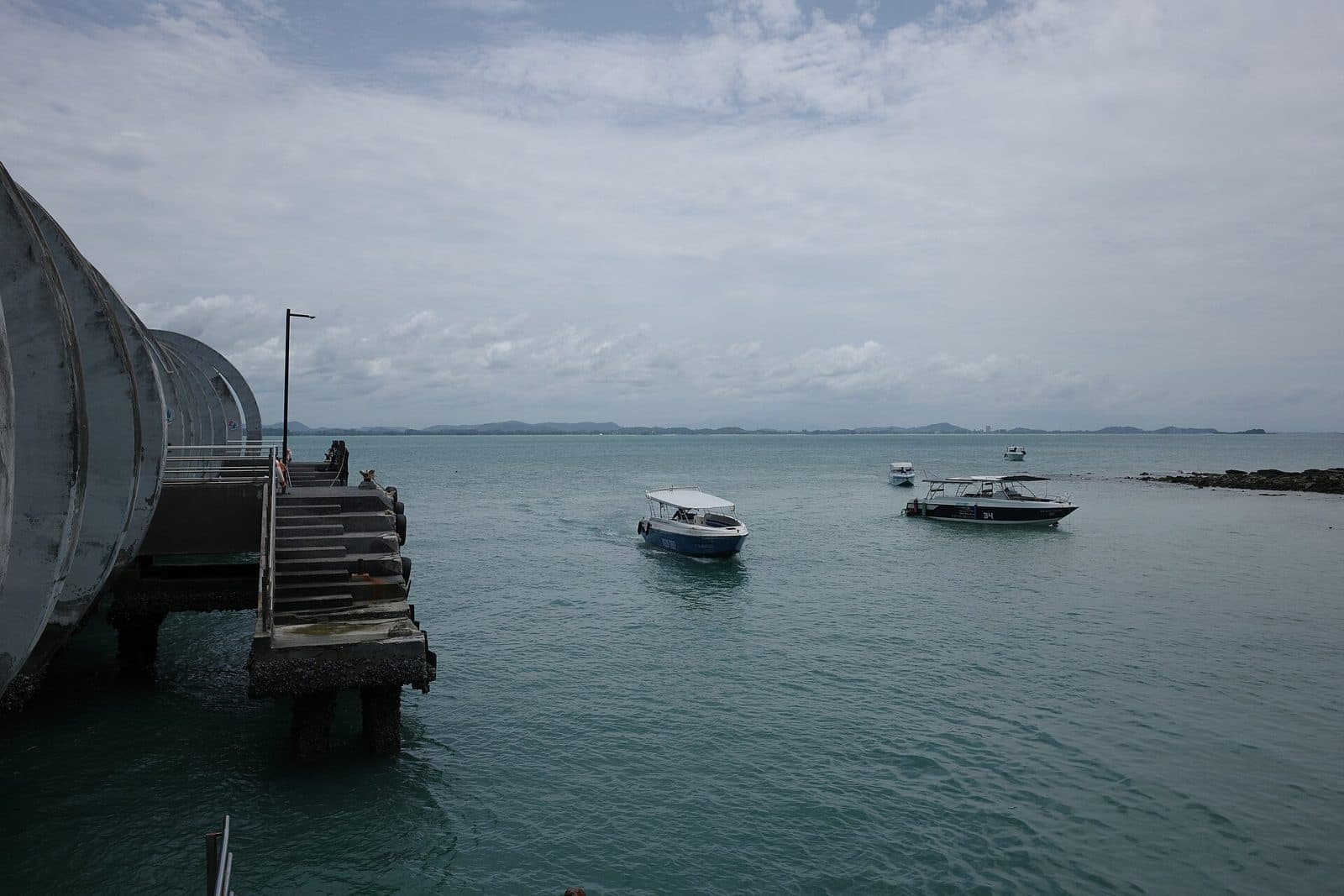 Speedboats waiting at Na Dan pier, Koh Samet