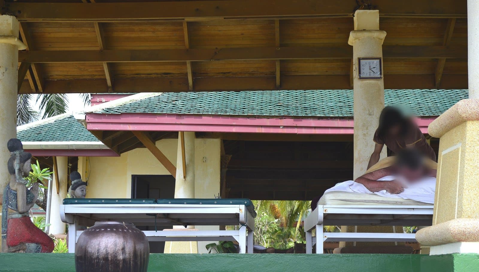 A massage pavilion at a Thai resort